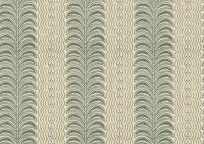 Land & Shore Fintra Stripe, Green - Roman Blind - Image 7